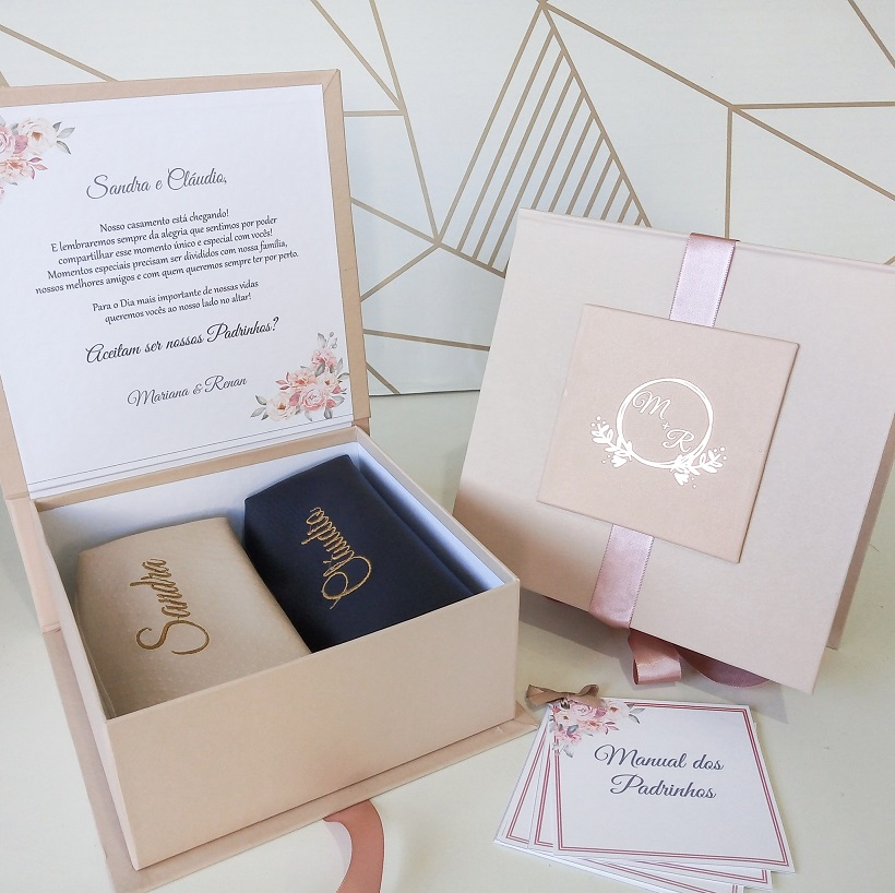 kit padrinhos casamento