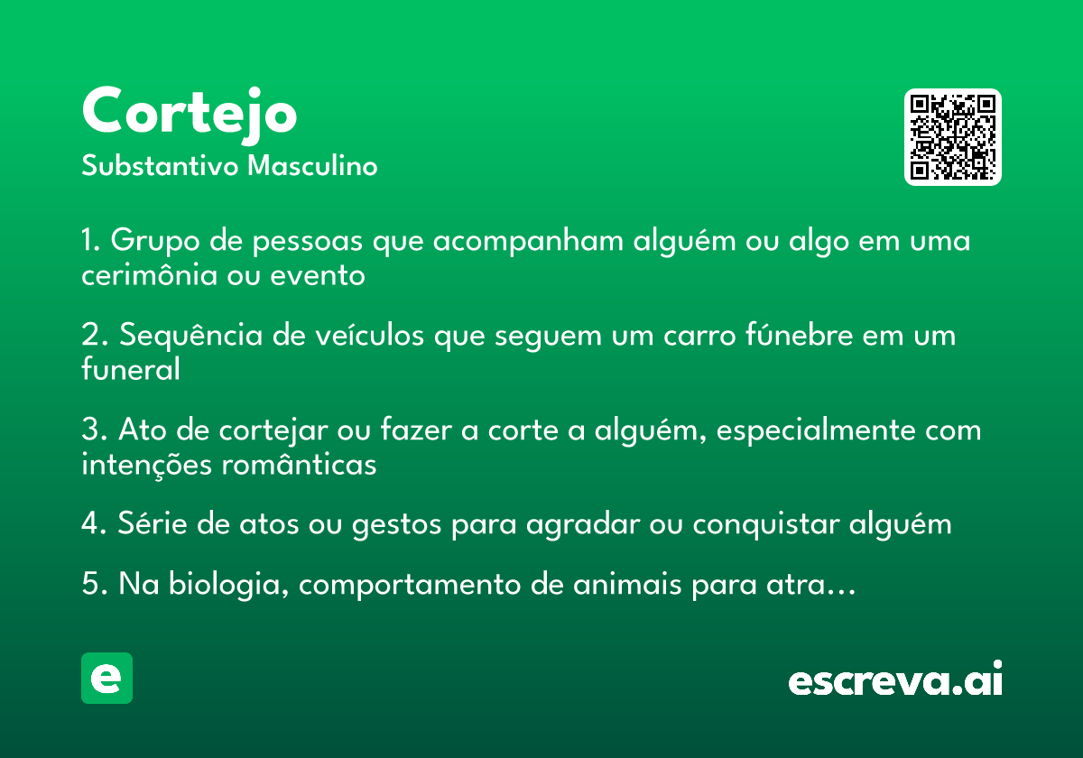 organizar cortejo