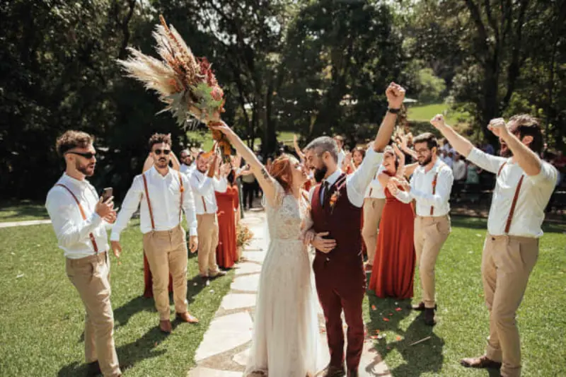 ordem do cortejo de casamento