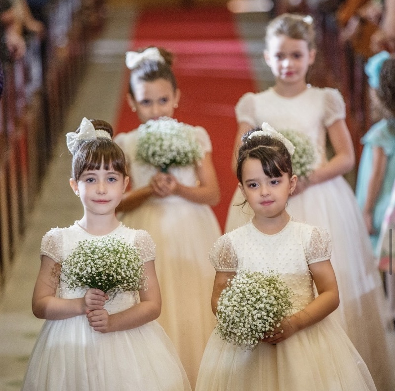 vestido para daminha de honra