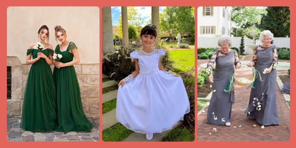 vestido de daminha infantil vs adulto