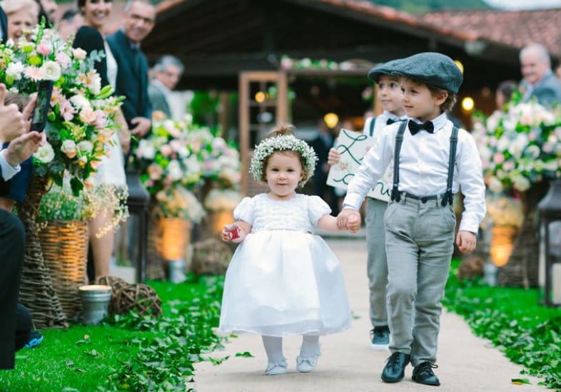 daminha de honra boho chic