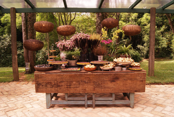decoração casamento rústico