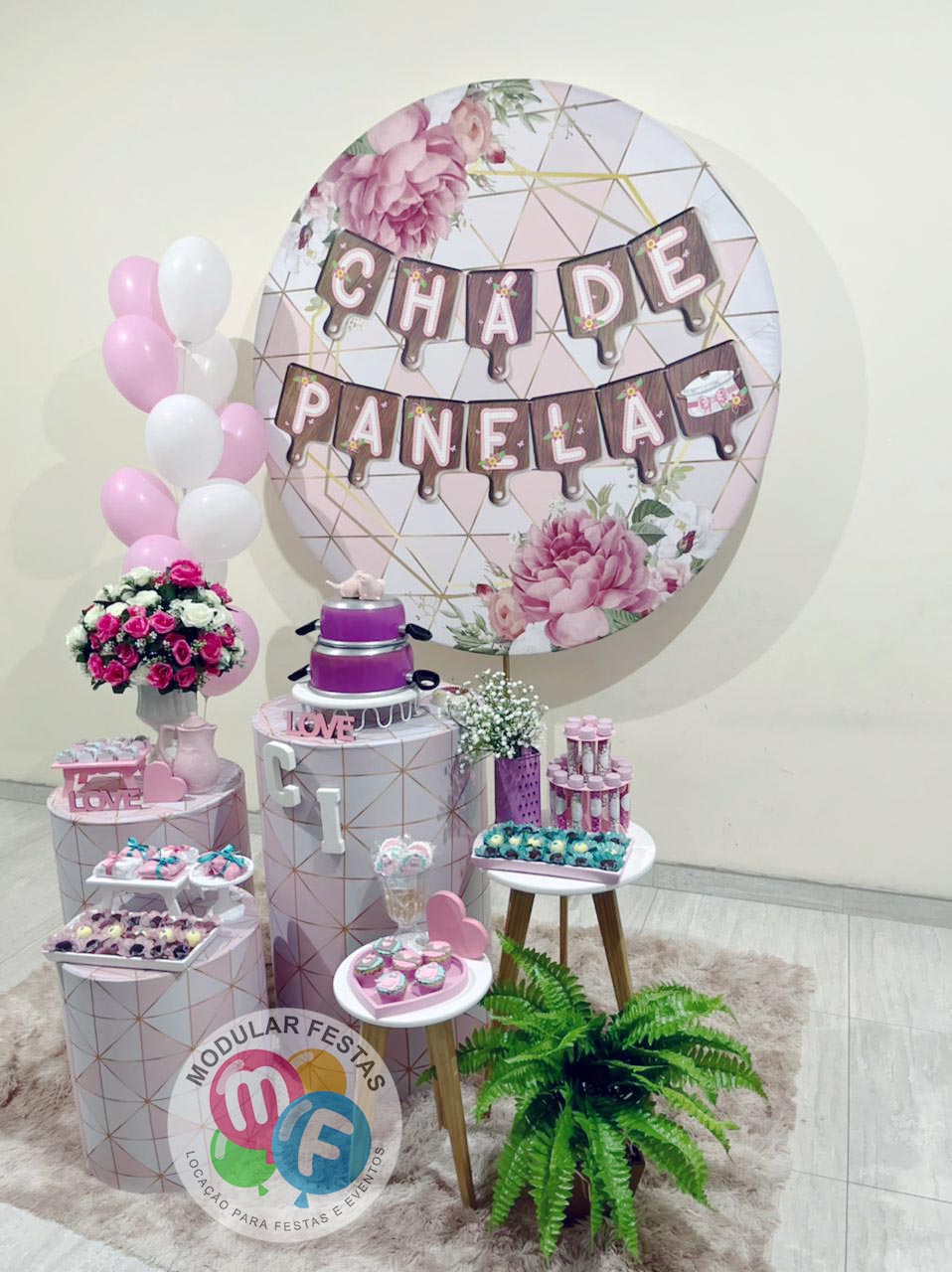 decoração cha de panela