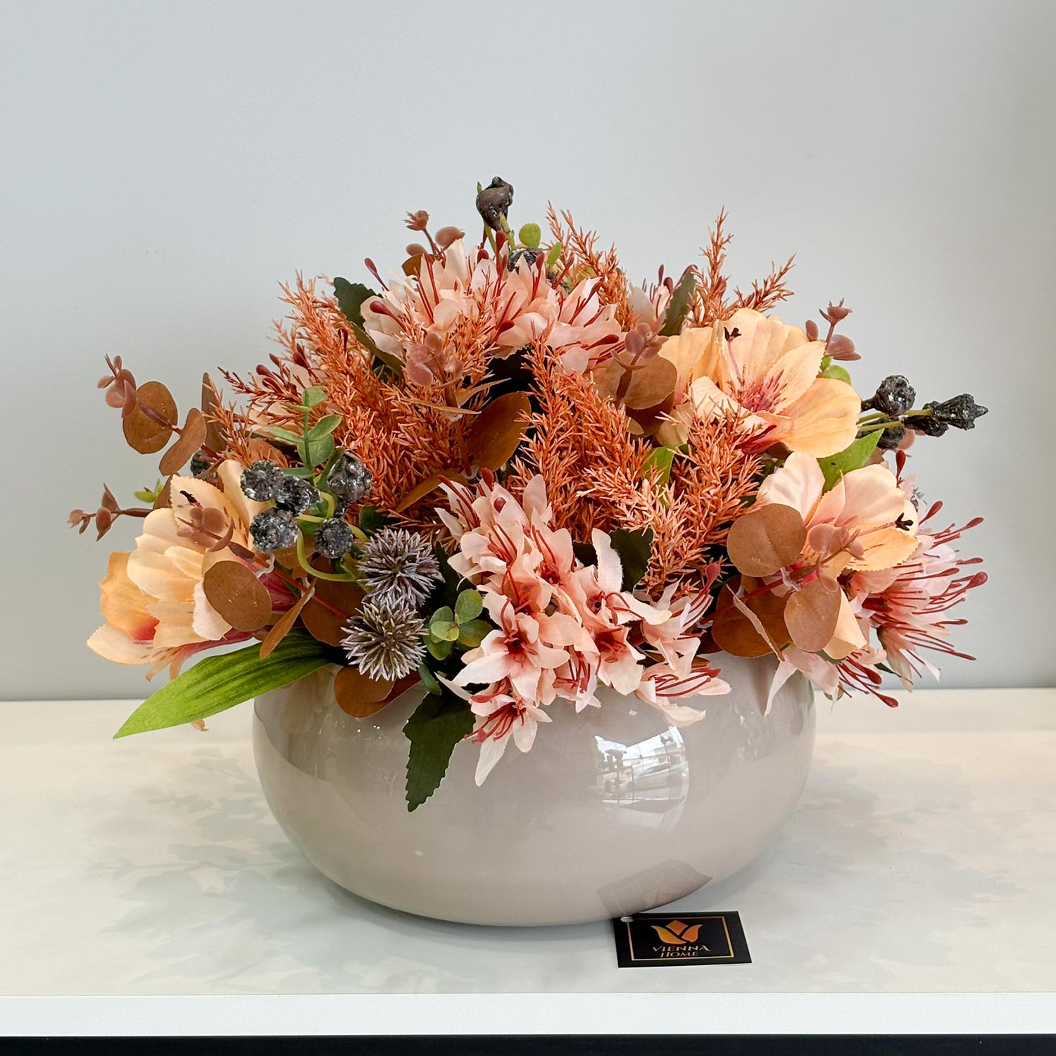 decoracao com arranjos no chao