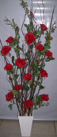 decoracao com arranjos no chao