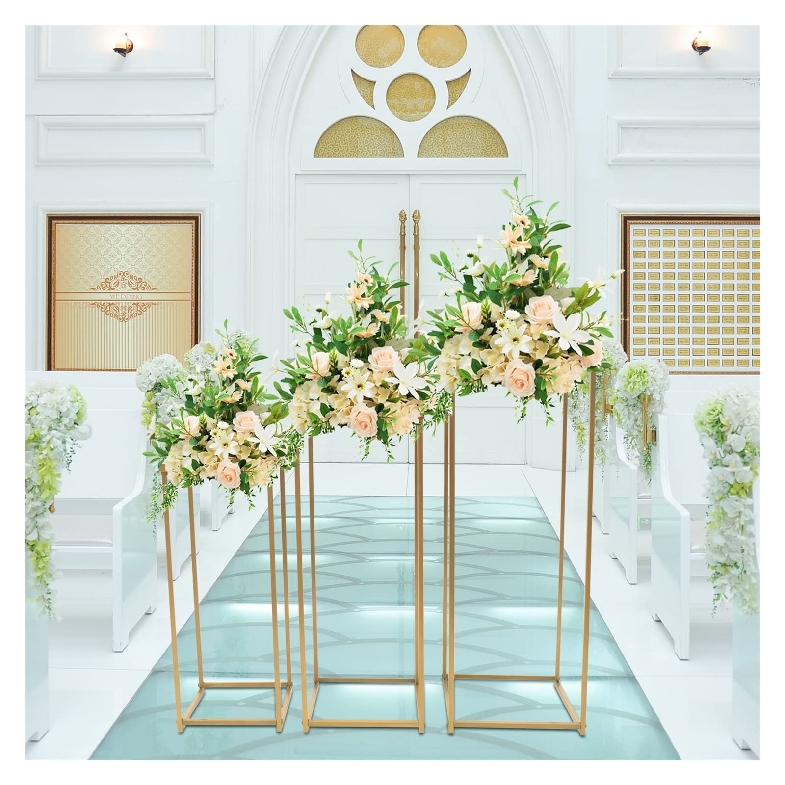 decoracao com arranjos no chao