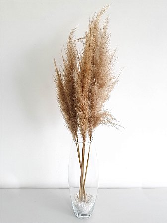 decoracao com capim dos pampas