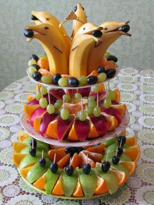decoração com frutas comestíveis