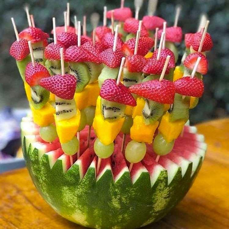 decoração com frutas para eventos corporativos