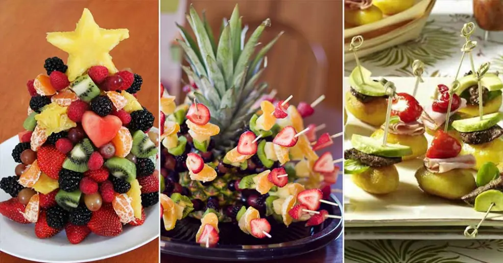 como decorar mesa com frutas
