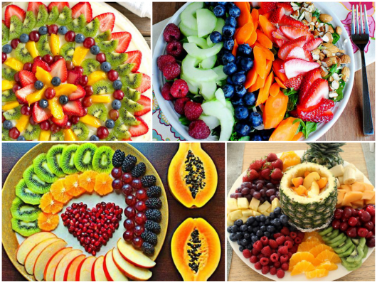 mesa de frutas para festas