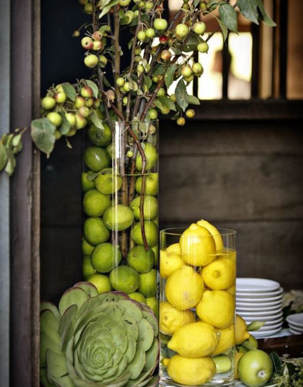 tábua de frutas criativa