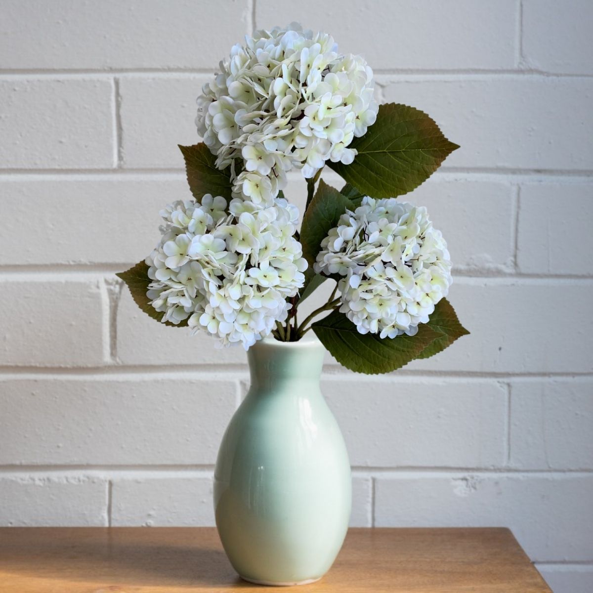decoracao com hortensias shabby chic