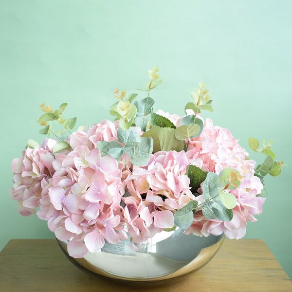hortensias na decoracao de interiores