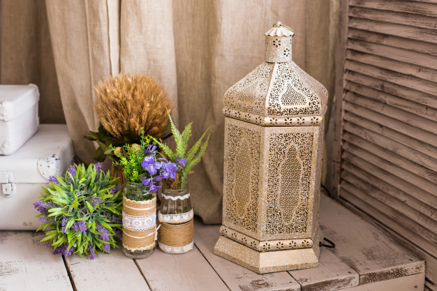 decoracao com lanternas marroquinas