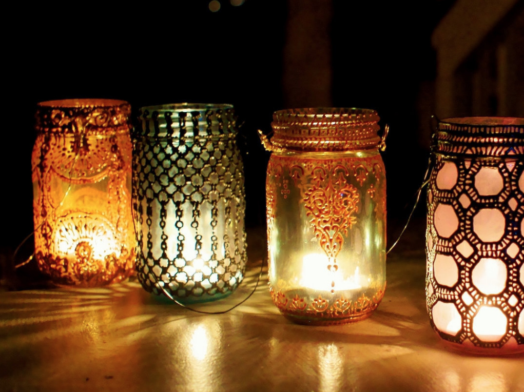 decoracao com lanternas marroquinas