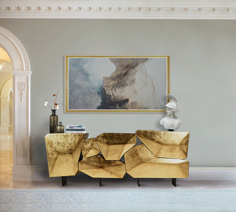 decoracao com toques de dourado