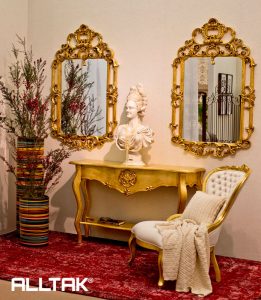 decoracao com toques de dourado