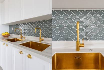 decoracao com toques de dourado