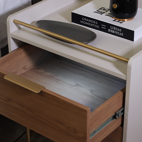 decoracao com toques de dourado