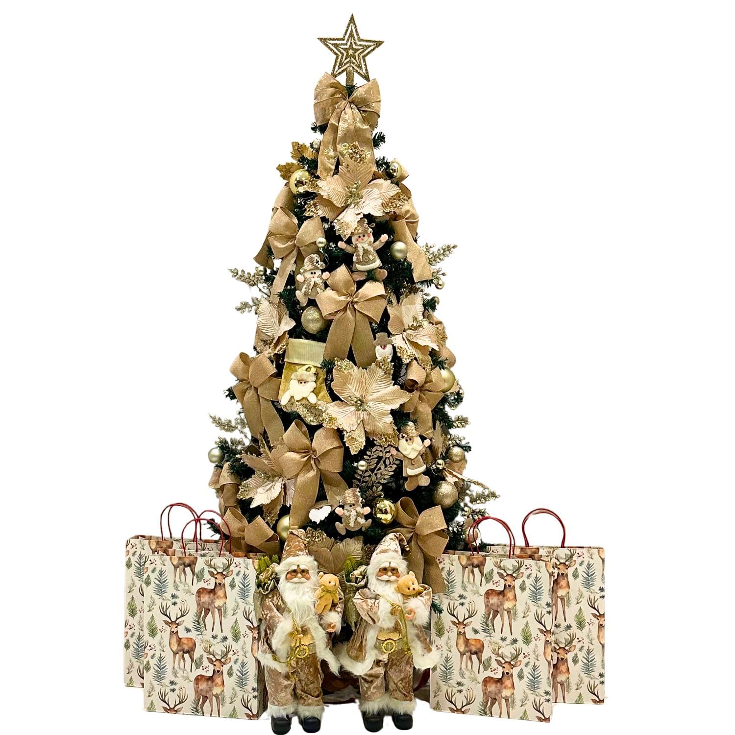 decoracao com toques de dourado