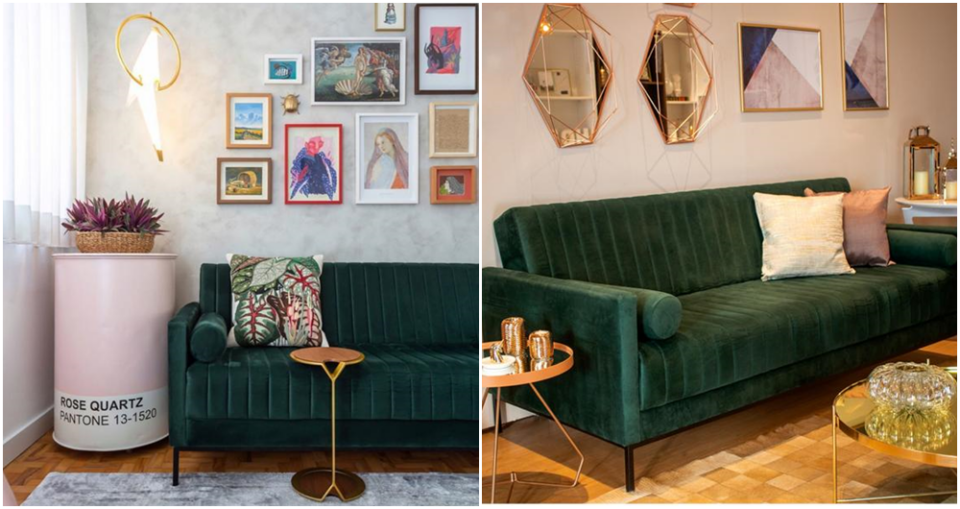 decoracao com toques de dourado