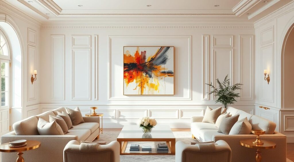 decoracao com toques de dourado