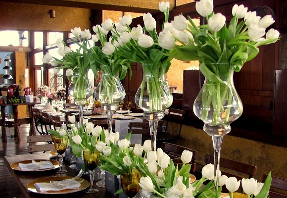 tulipas em e.v.a para decoração