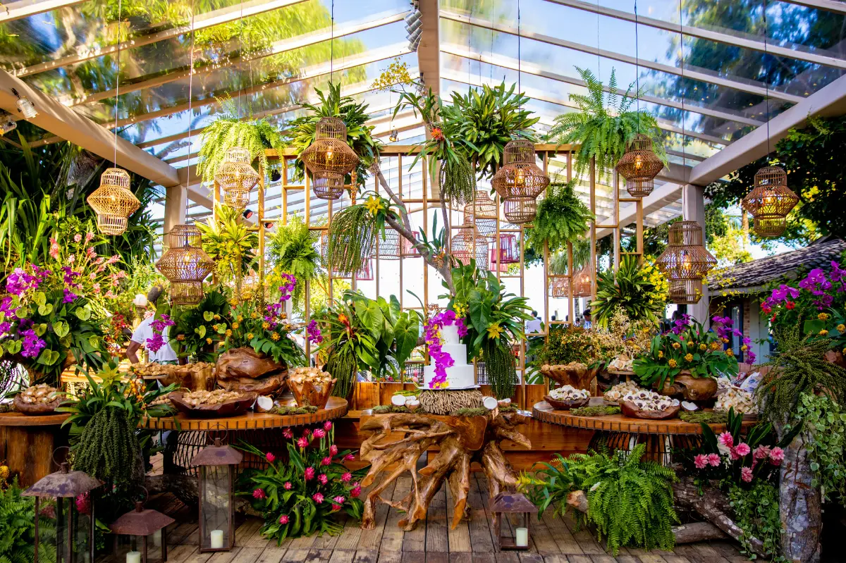 ideias de decoração de casamento botânico para inspirar