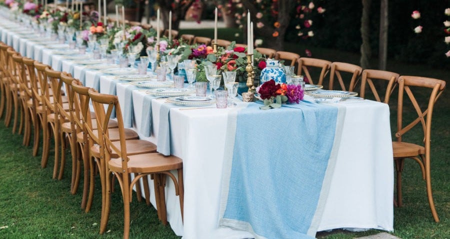 delfínios casamento azul