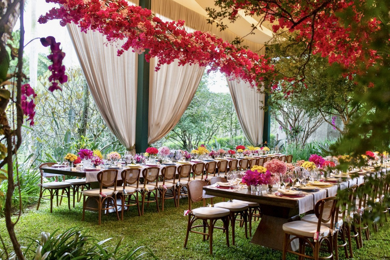 ideias de decoração de casamento glam
