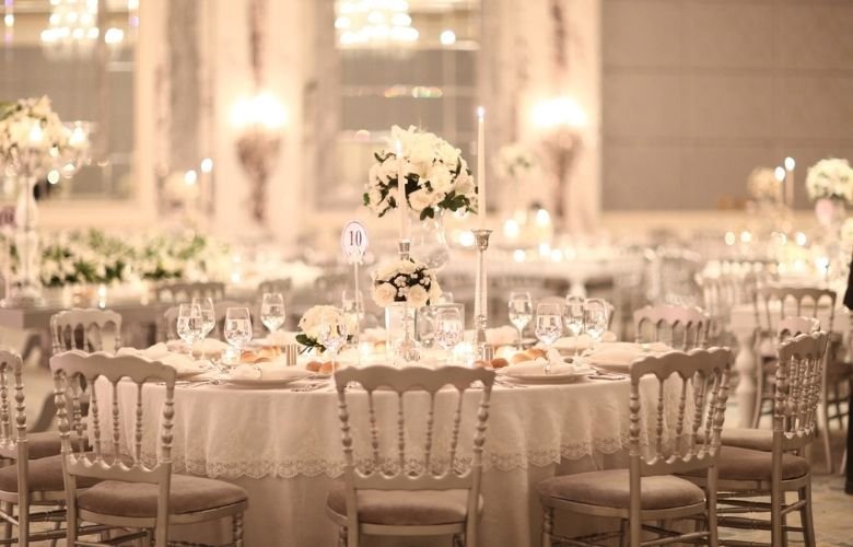 decoração de festa glam