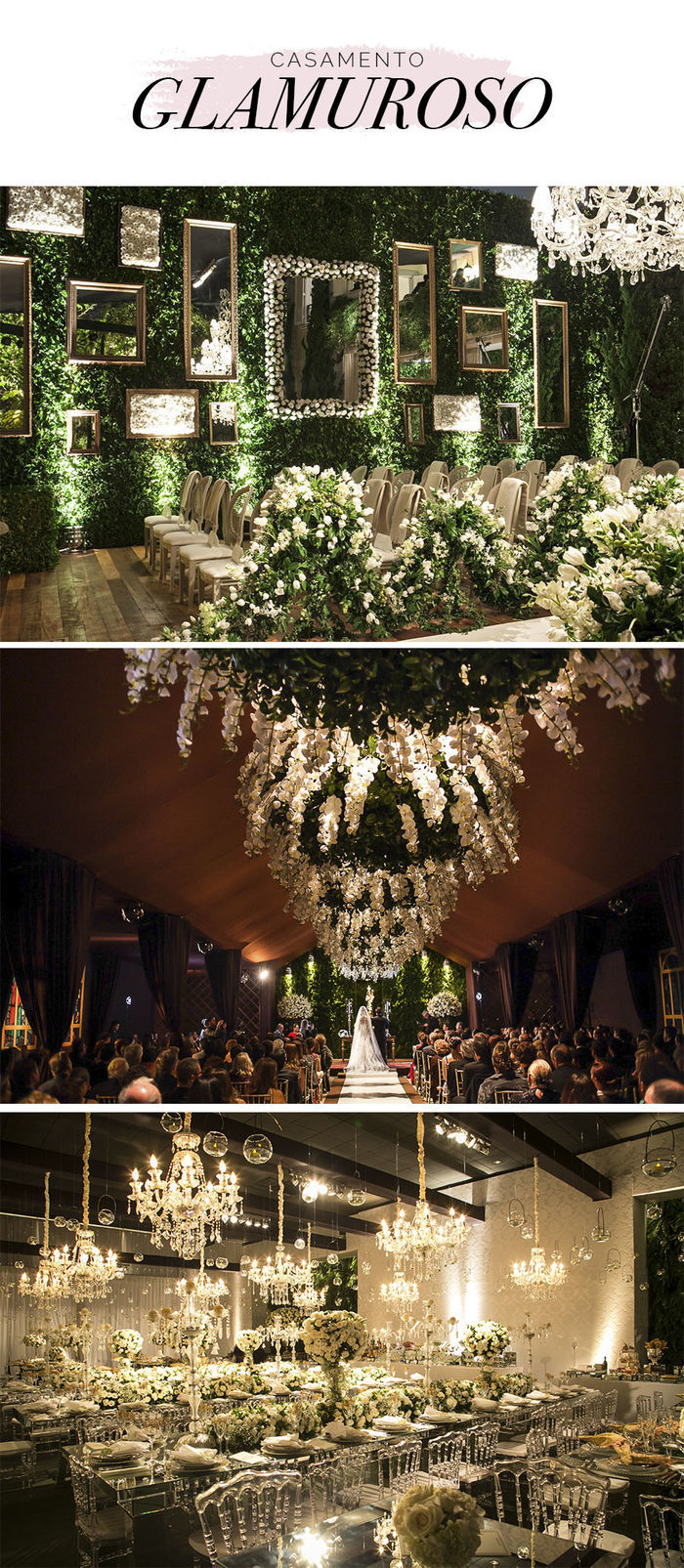 estilo de casamento glamoroso