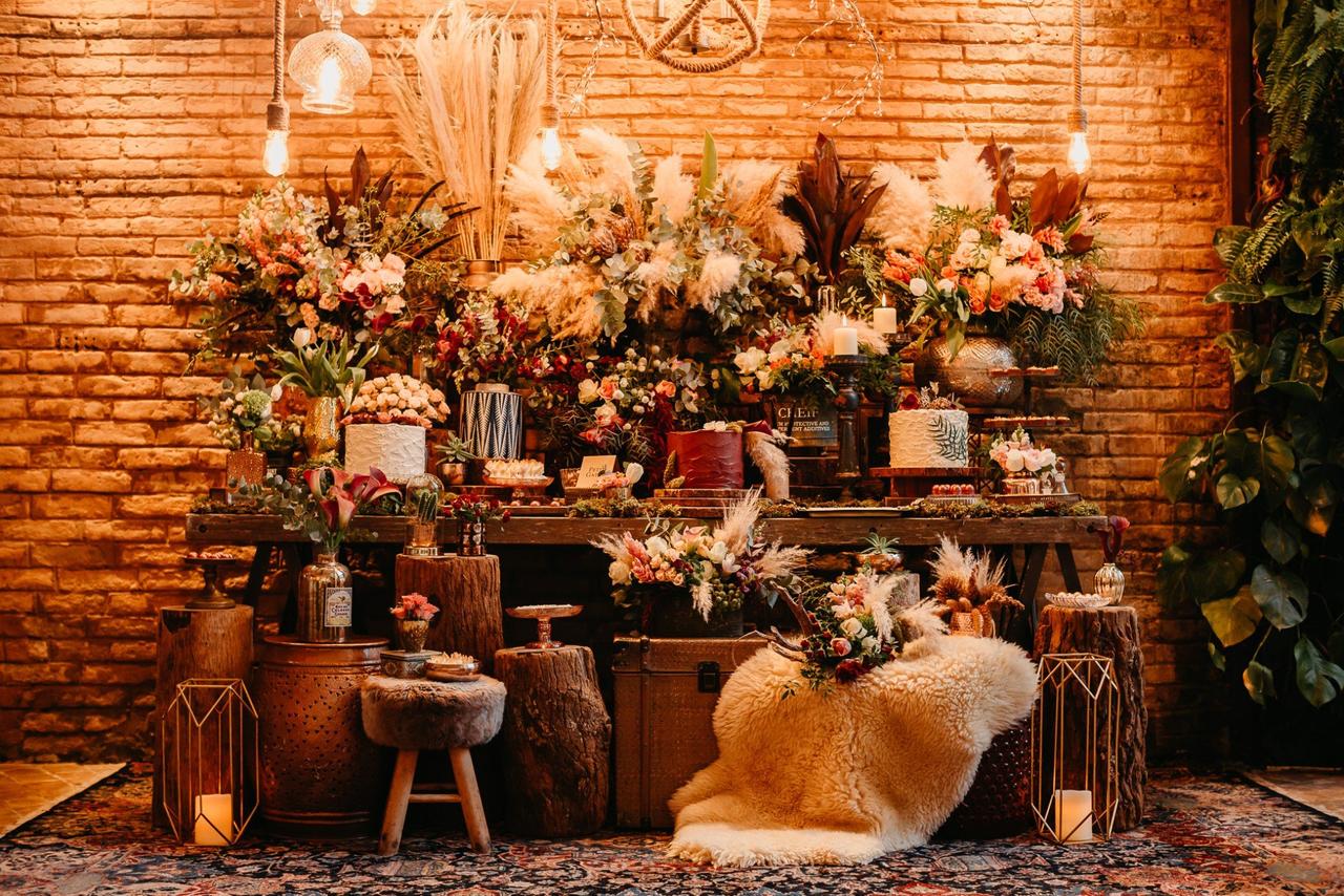 decoração casamento no frio