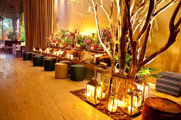decoração moderna casamento inverno