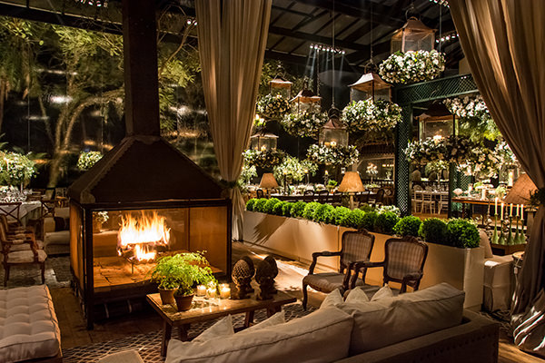 decoração clássica casamento inverno