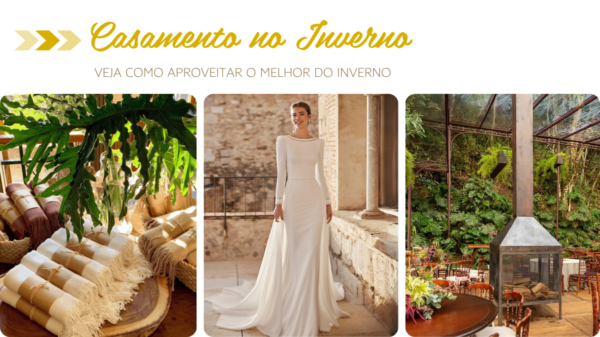 decoração casamento no frio