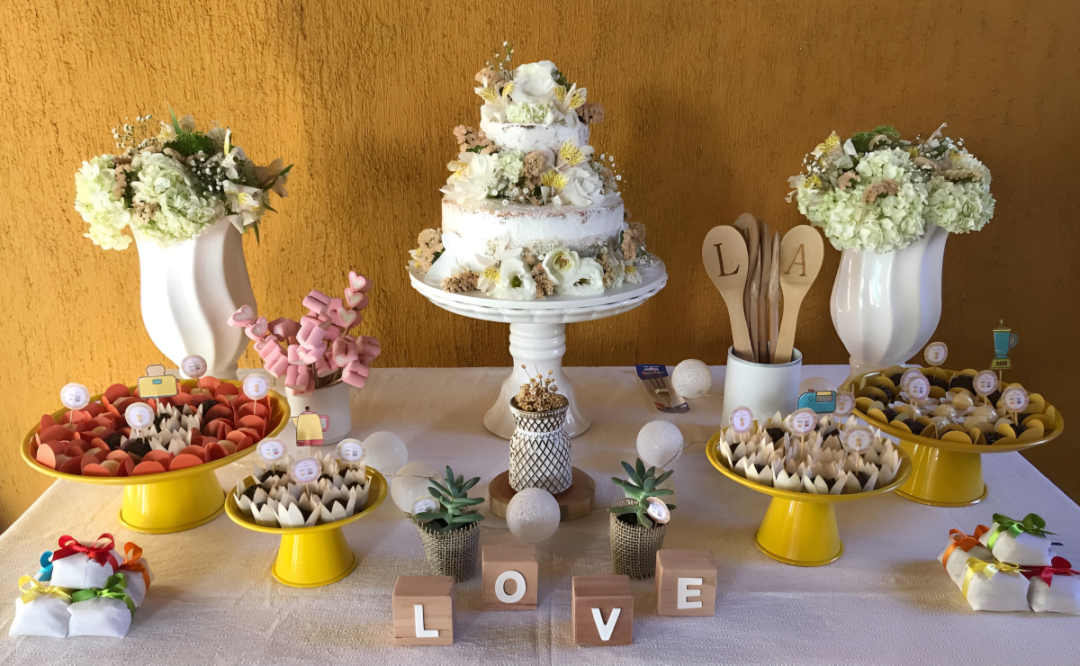 decoração de chá de casanova