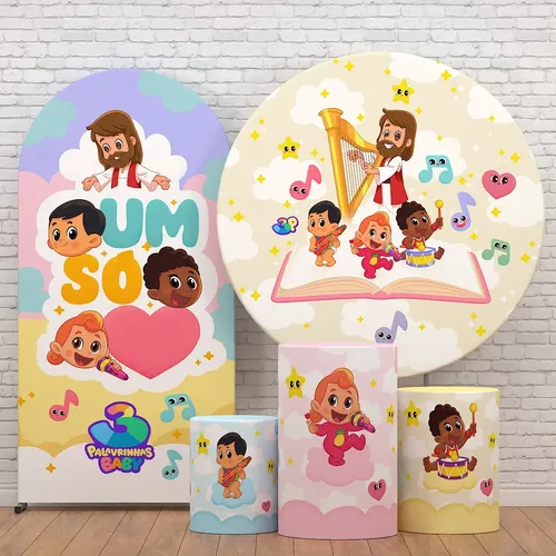 lembrancinhas 3 palavrinhas rosa personalizadas