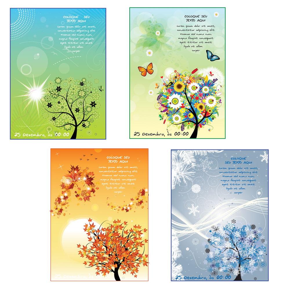 decoração de festa 4 estações