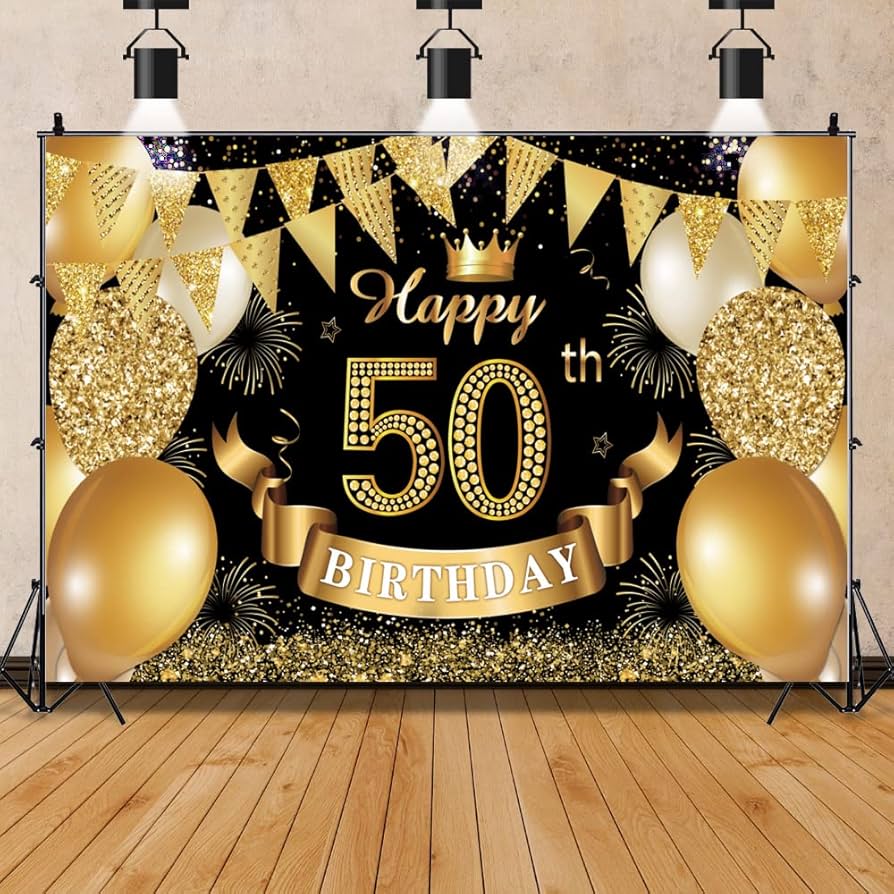 decoração de festa 50 anos rústica