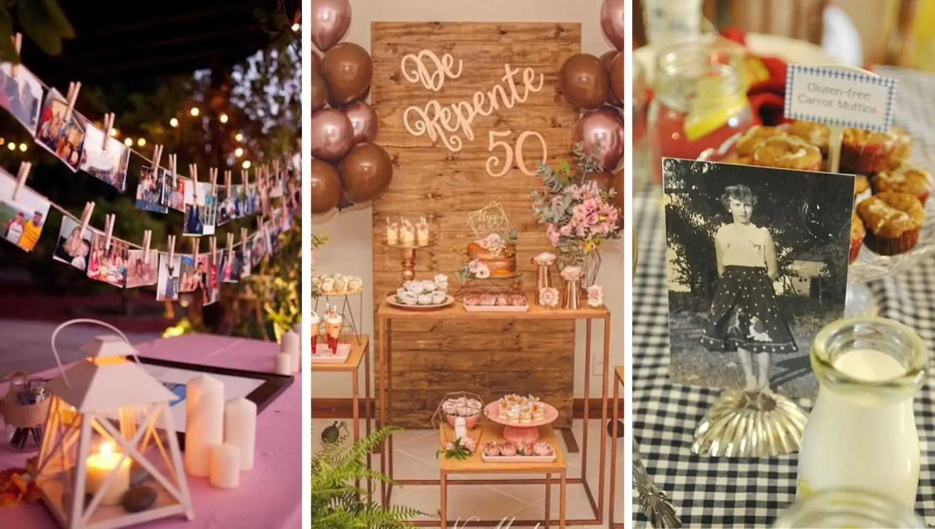 como fazer um painel de balões simples para festa de 50 anos