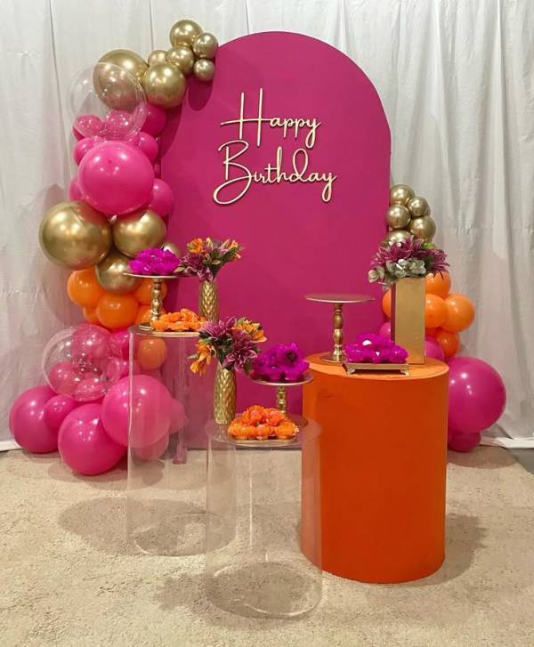 ideias de decoração festa adulta minimalista