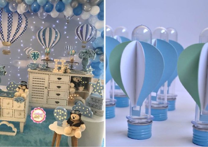 ideias de decoração de festa azul e dourado para 15 anos