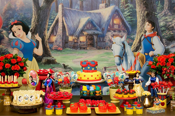 Cores e Elementos Essenciais para uma Decoração Clássica da Branca de Neve