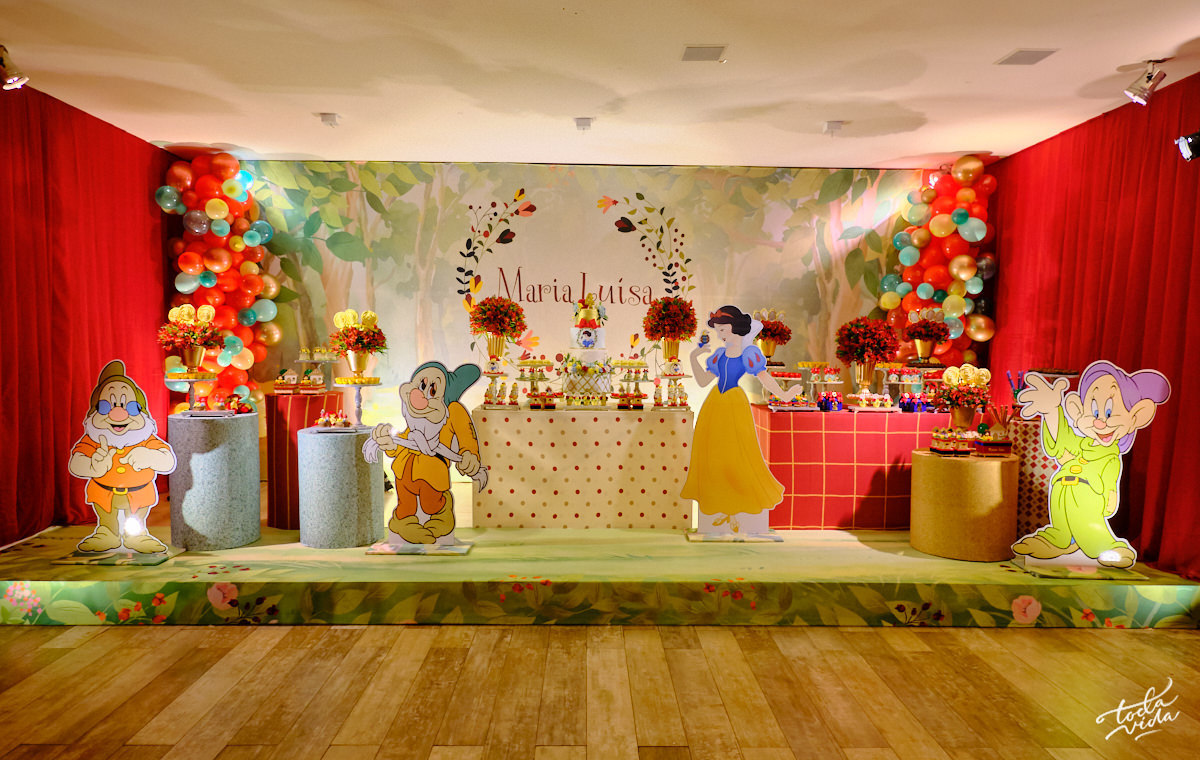 Cores e Elementos Essenciais para uma Decoração Clássica da Branca de Neve