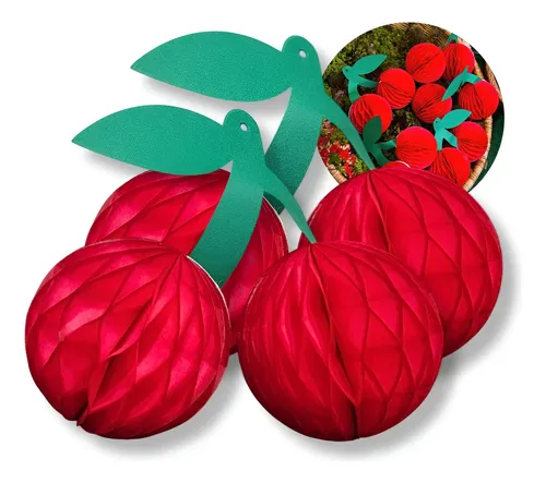 decoração festa cerejinha mesa do bolo