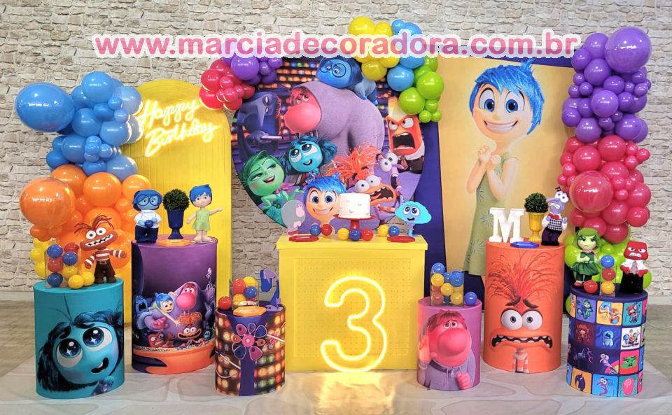 decoracao de festa com 2 temas