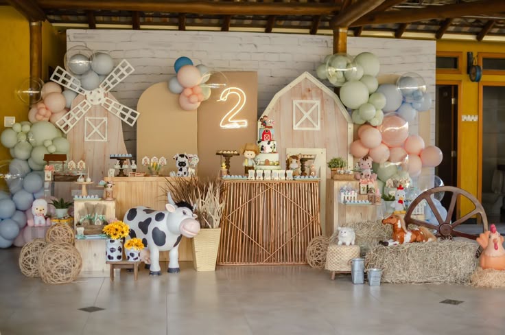 decoracao de festa com 2 temas